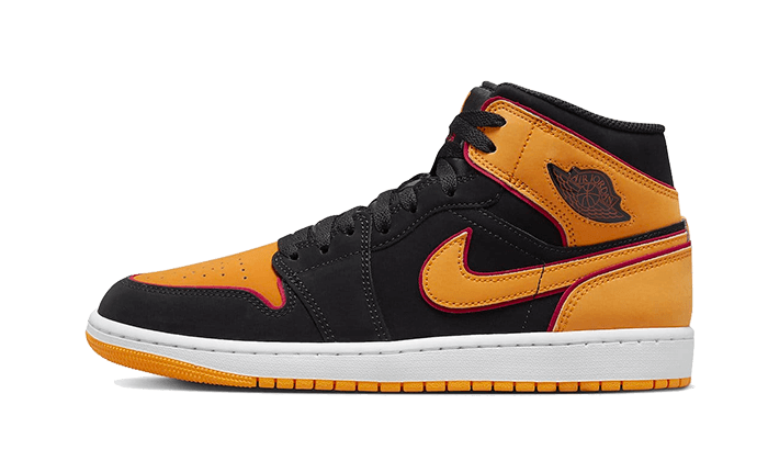 Air Jordan 1 Mid Fat Tongue Black Orange, Black/Orange (FJ4923-008)