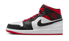 Air Jordan 1 Mid Gym Red Black Toe, White/Black-Gym Red (DQ8426-106)