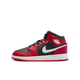 Air Jordan 1 Mid Gym Red Black White Swoosh