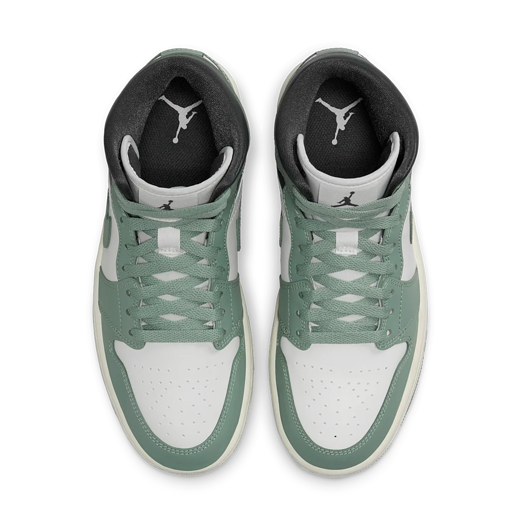 Air Jordan 1 Mid Jade Smoke, Anthracite/Jade Smoke/Sail/Legend Sand (BQ6472-130)