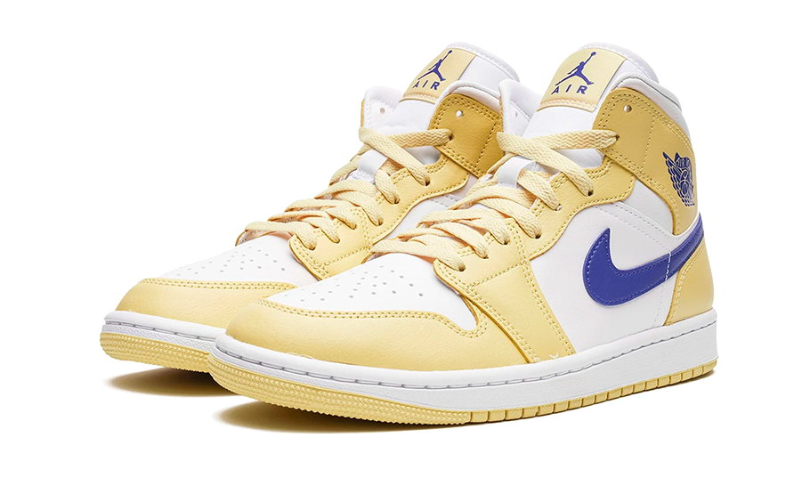 Air Jordan 1 Mid Lemon Wash Lapis, Lemon Wash/Lapis-White (BQ6472-701)