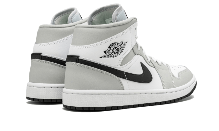 Air Jordan 1 Mid Light Smoke Grey, White/Light Smoke Grey (BQ6472-015)