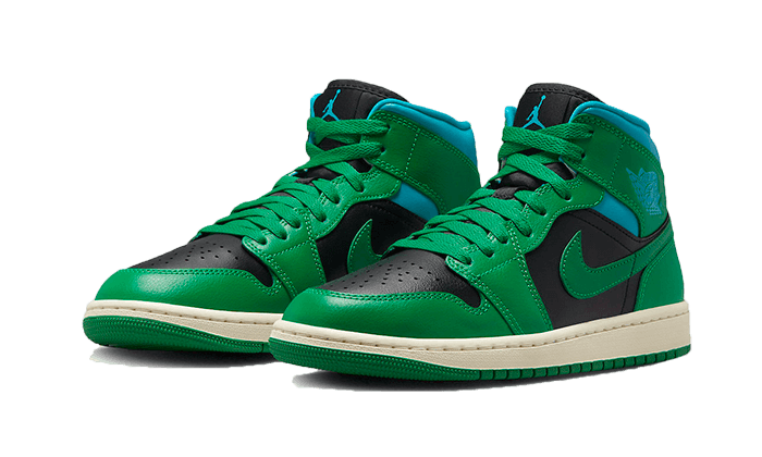 Air Jordan 1 Mid Lucky Green Aquatone, Lucky Green/Black/Aquatone (BQ6472-033)