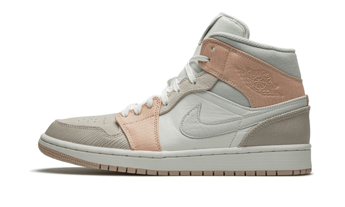 Air Jordan 1 Mid Milan, Sail/Light Bone-String-Shimmer (CV3044-100)