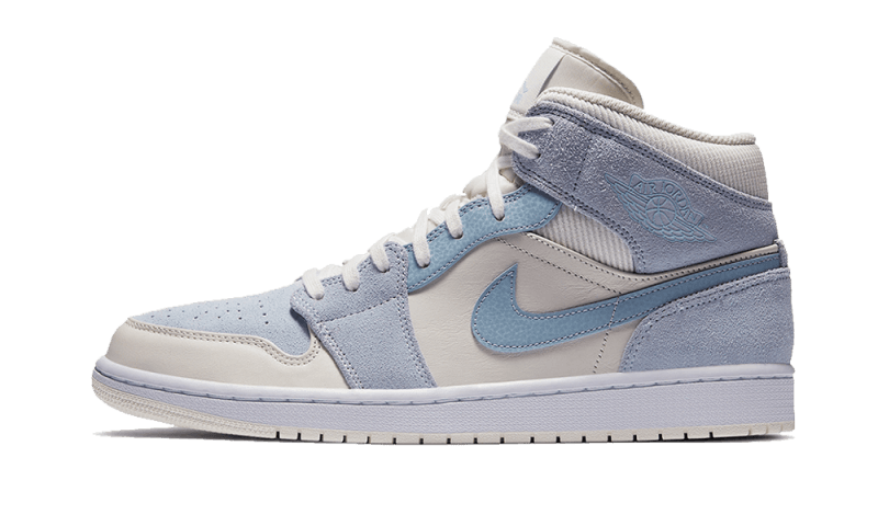 Air Jordan 1 Mid Mixed Textures Blue, Sail/Blue (DA4666-100)