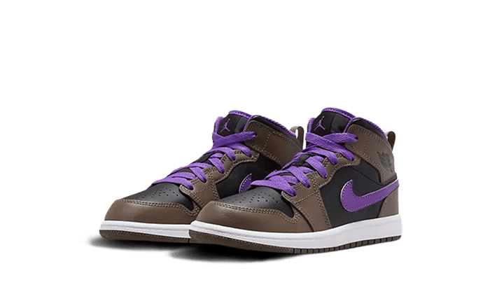 Air Jordan 1 Mid Palomino Wild Berry (PS), Palomino/Wild Berry/White (DQ8424-215)