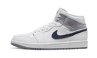 Air Jordan 1 Mid Paris White, White/University Red/Stealth/Midnight Navy (DR8038-100)