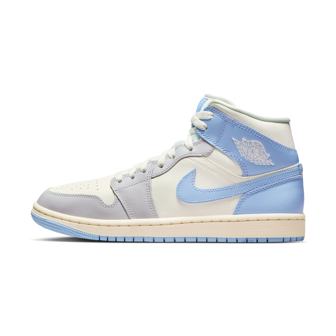Air Jordan 1 Mid Psychic Blue Sail Coconut Milk