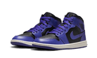 Air Jordan 1 Mid Purple Black, Black/Dark Concord-Sail (BQ6472-051)