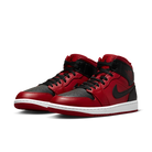 Air Jordan 1 Mid Reverse Bred (2021), Gym Red/Black-White (554724-660 / 554725-660)