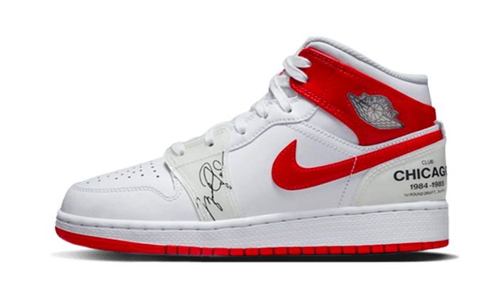 Air Jordan 1 Mid Rookie Season, White/University Red (DR6496-116)