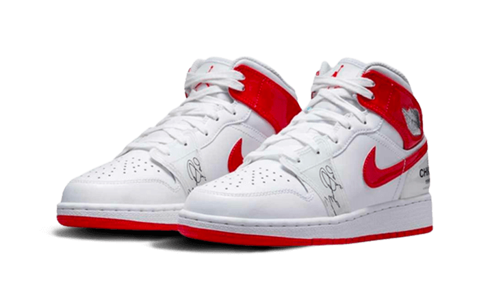 Air Jordan 1 Mid Rookie Season, White/University Red (DR6496-116)