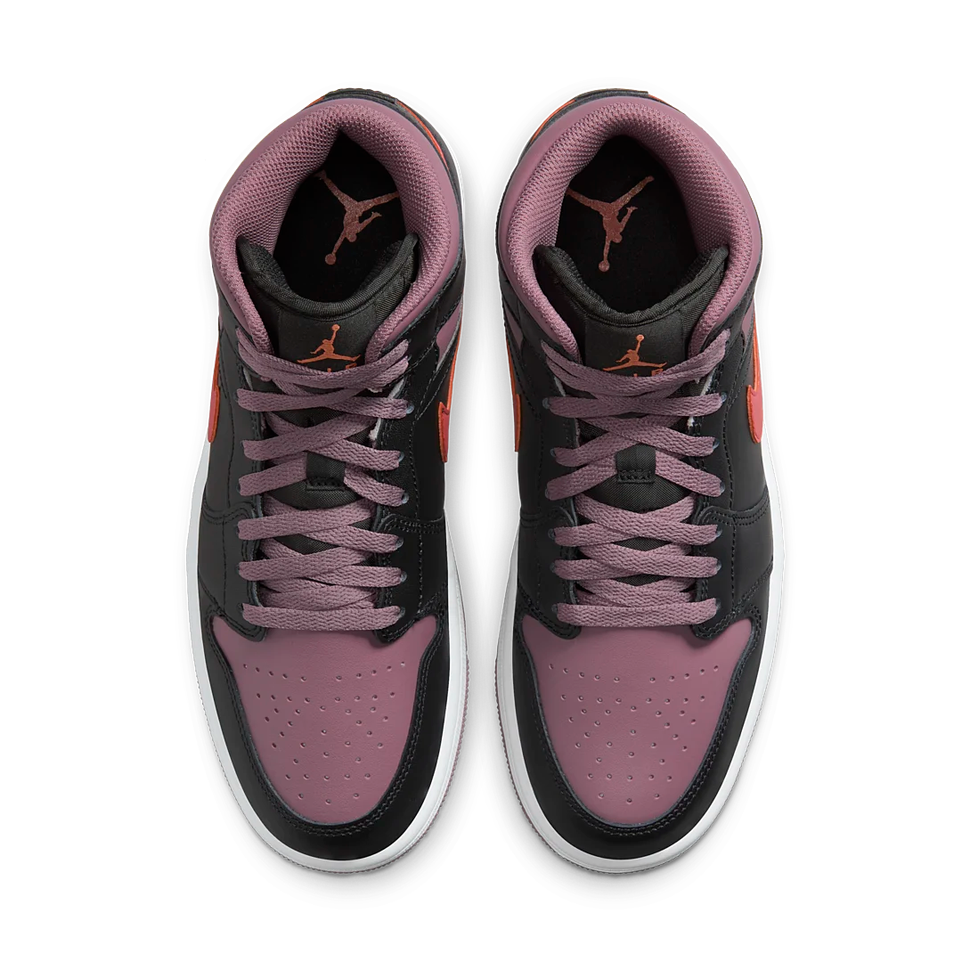 Air Jordan 1 Mid SE Black Sky J Mauve, Black/Sky J Mauve/White/Sky J Orange (FB9911-008)