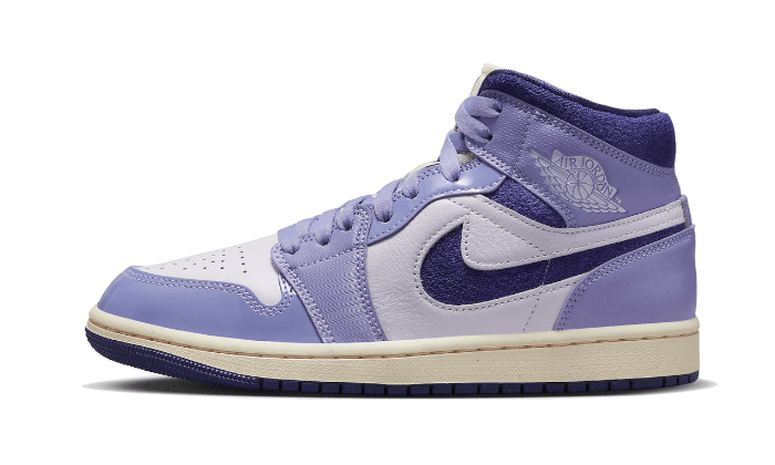 Air Jordan 1 Mid SE Chenille Sky J Light Purple, Sky J Light Purple/Barely Grape/Guava Ice/Sky J Purple (DZ3745-500)