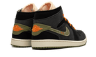 Air Jordan 1 Mid SE Craft Anthracite Light Olive, Anthracite/Black/Bright Mandarin/Sky J Light Olive (FD6817-003)