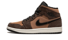 Air Jordan 1 Mid SE Dark Chocolate, Dark Chocolate/Archaeo Brown/Black/Crimson Bliss (DC7294-200 / DC7248-200)