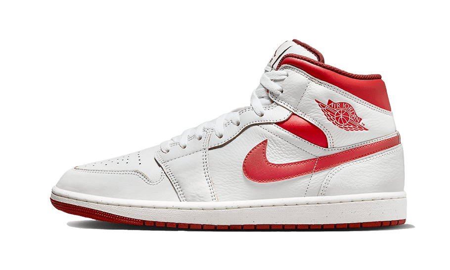 Air Jordan 1 Mid SE Dune Red, White/Lobster/Dune Red/Sail/Vachetta Tan (FJ3458-160)