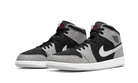 Air Jordan 1 Mid SE Elephant Print, Black/White/Light Smoke Gray/University Red (DM1200-016 / DM6216-016)