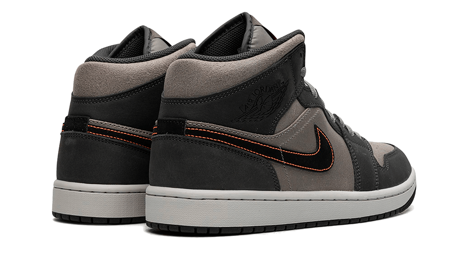 Air Jordan 1 Mid SE Night Stadium, Night Stadium/Black-Flat Pewter-Total Orange-Neutral Grey (FQ8338-017)