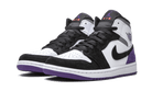 Air Jordan 1 Mid SE Purple, White/Black-Light Solar Flare Heather-Varsity Purple (852542-105 / BQ6931-105)