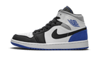 Air Jordan 1 Mid SE Royal Black Toe, White/Black-Light Solar Flare Heather-Hyper Royal (852542-102)