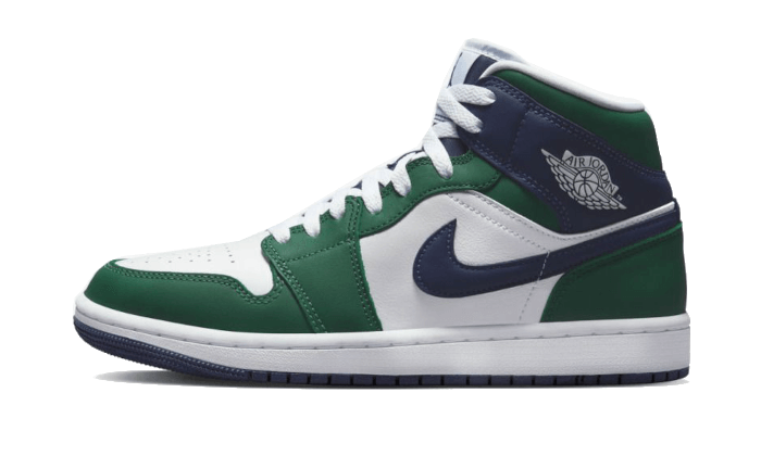 Air Jordan 1 Mid SE Seahawks, Noble Green/White/Midnight Navy (DZ5326-300)