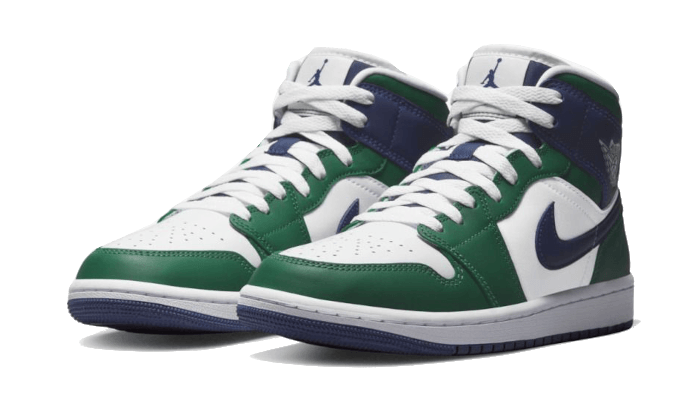 Air Jordan 1 Mid SE Seahawks, Noble Green/White/Midnight Navy (DZ5326-300)