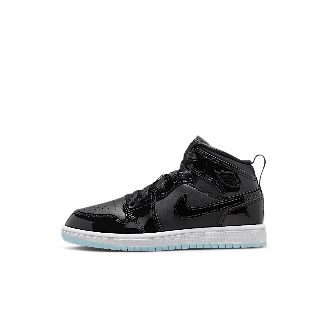 Air Jordan 1 Mid SE Space Jam (PS), Black/Dark Concord-White (DV1339-004)