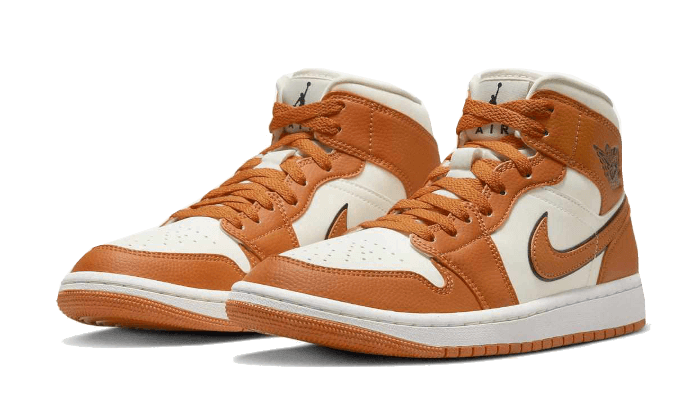 Air Jordan 1 Mid SE Sport Spice, Coconut Milk/Sport Spice-Black-Sail (DV1302-100)