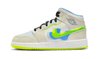 Air Jordan 1 Mid SE Warped Swoosh, Platinum Tint/Blue Tint/University Blue/Volt (DV1314-017)