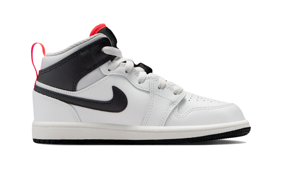 Air Jordan 1 Mid Summit White Infrared Black (PS)