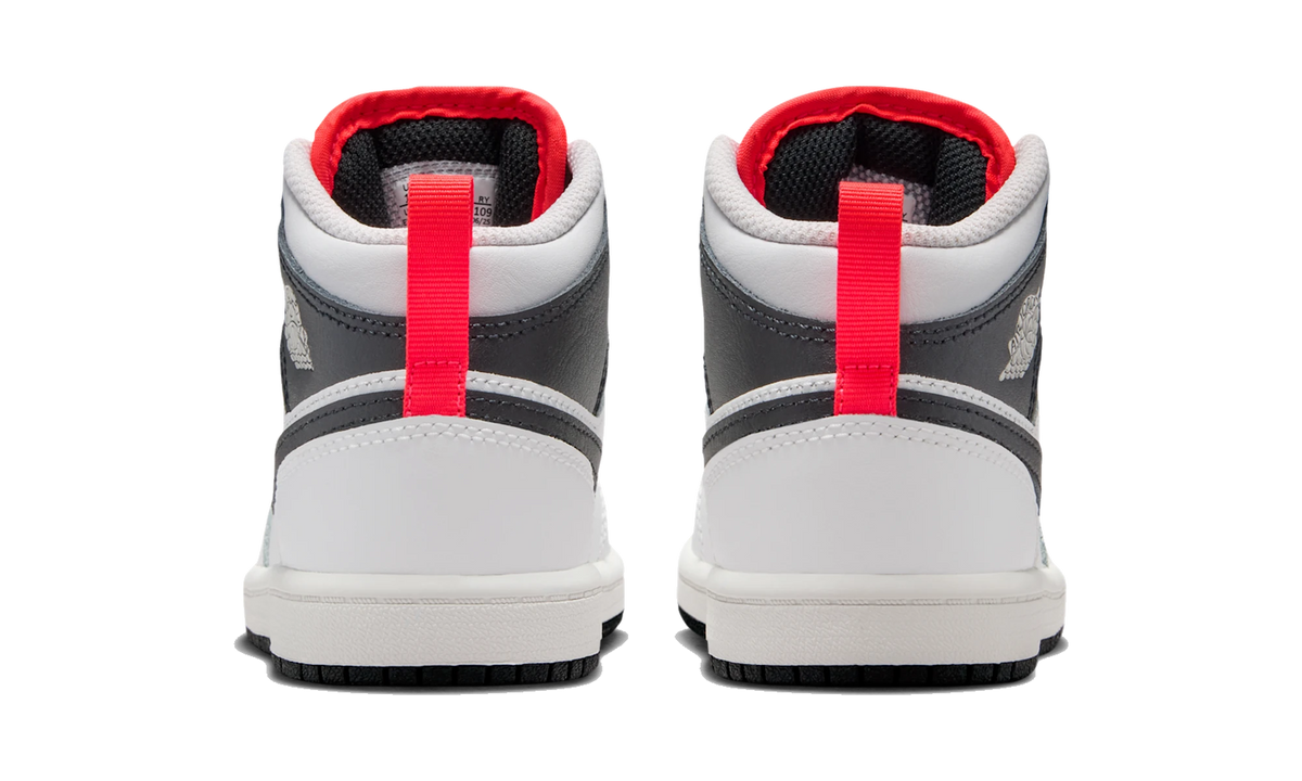 Air Jordan 1 Mid Summit White Infrared Black (PS)