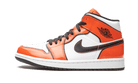 Air Jordan 1 Mid Turf Orange, Turf Orange/Black-White (BQ6931-802)