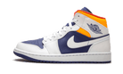 Air Jordan 1 Mid White Laser Orange Deep Royal Blue, White/Laser Orange-Deep Royal Blue (554725-131)