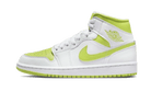 Air Jordan 1 Mid White Lime, White/Lime (BQ6472-131)