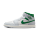 Air Jordan 1 Mid White Pure Platinum Pine Green