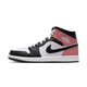 Air Jordan 1 Mid White Rust Pink Black