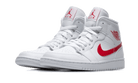 Air Jordan 1 Mid White University Red, White/University Red (BQ6472-106)