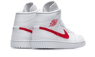 Air Jordan 1 Mid White University Red, White/University Red (BQ6472-106)