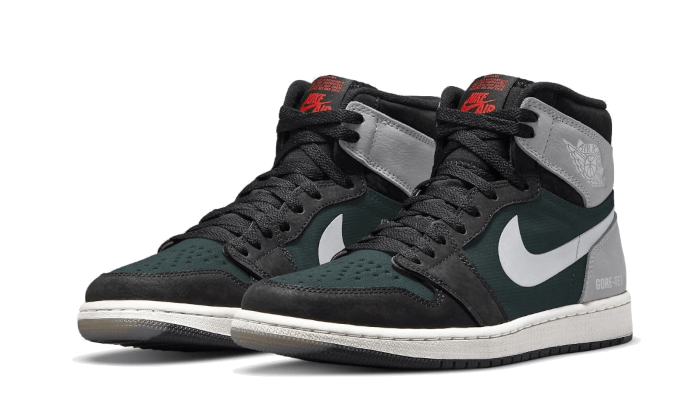 Air Jordan 1 Retro High Element Gore-Tex Black Particle Grey, Black/Chile Red/Particle Grey/Sail (DB2889-001)