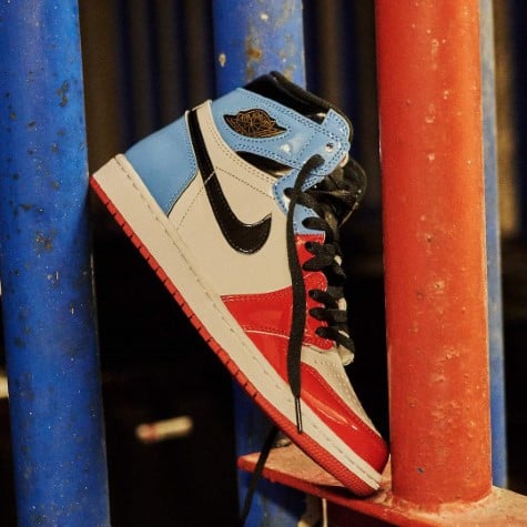 Air Jordan 1 Retro High Fearless UNC Chicago, White/University Blue-Varsity Red-Black (CK5666-100)