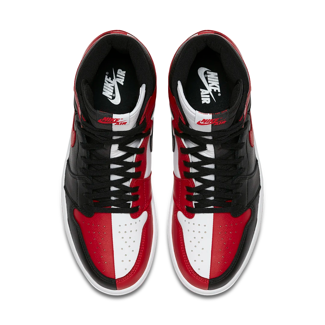 Air Jordan 1 Retro High Homage To Home (Non-numbered), Black/University Red-White (861428-061)