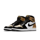 Air Jordan 1 Retro High NRG Patent Gold Toe, Black/Metallic Gold-Summit White (861428-007)