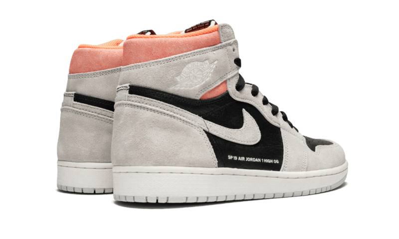 Air Jordan 1 Retro High Neutral Grey Hyper Crimson, Neutral Grey/Black-Hyper Crimson-White (555088-018)