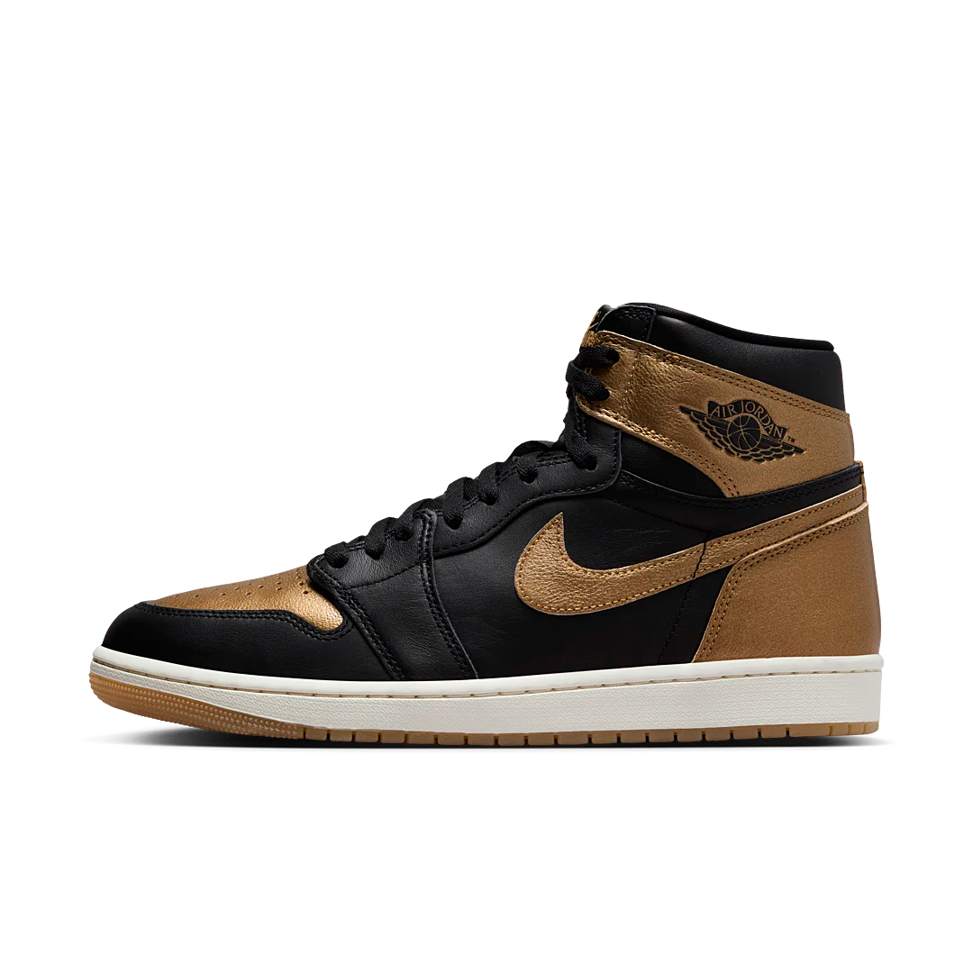 Air Jordan 1 Retro High OG Black Metallic Gold, Black/Metallic Gold/Sail (DZ5485-071)