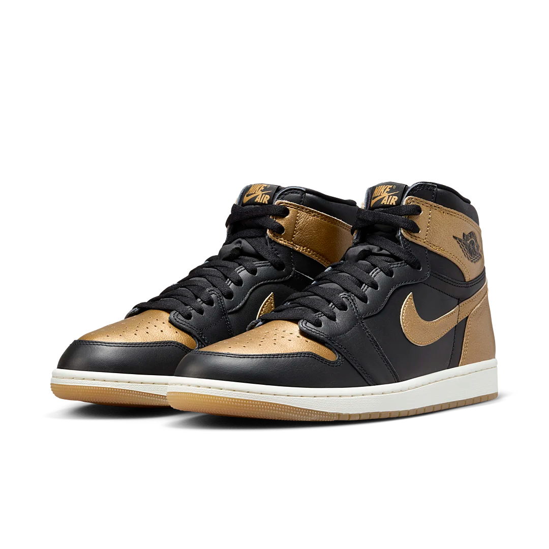 Air Jordan 1 Retro High OG Black Metallic Gold, Black/Metallic Gold/Sail (DZ5485-071)