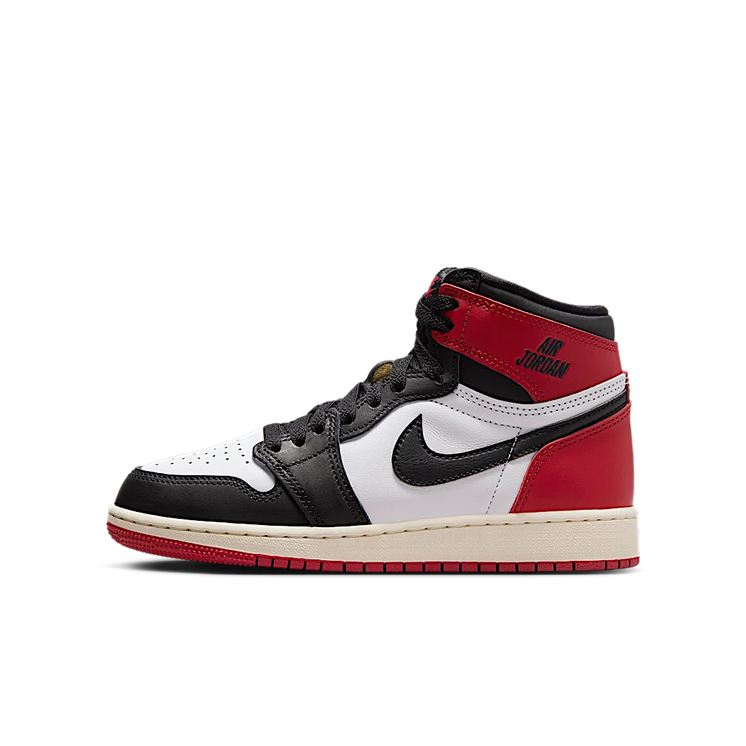 Air Jordan 1 Retro High OG Black Toe Reimagined, Black/Black/Varsity Red/White (FD1437-106)