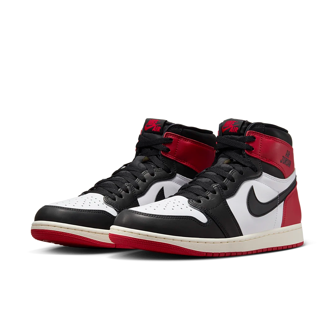 Air Jordan 1 Retro High OG Black Toe Reimagined, Black/Black/Varsity Red/White (DZ5485-106)