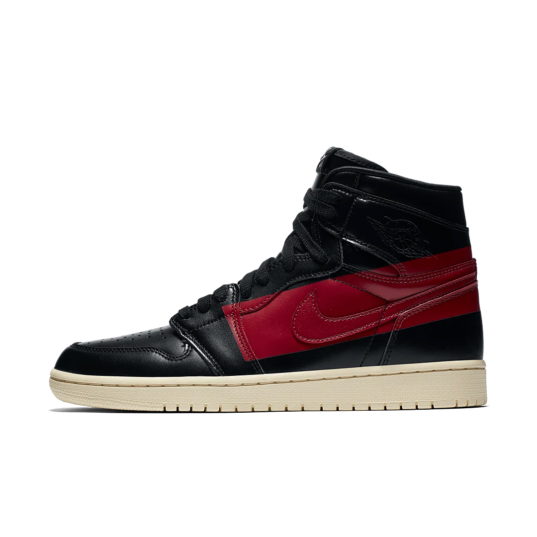 Air Jordan 1 Retro High OG Defiant Couture, Black/Gym Red-Muslin (BQ6682-006)