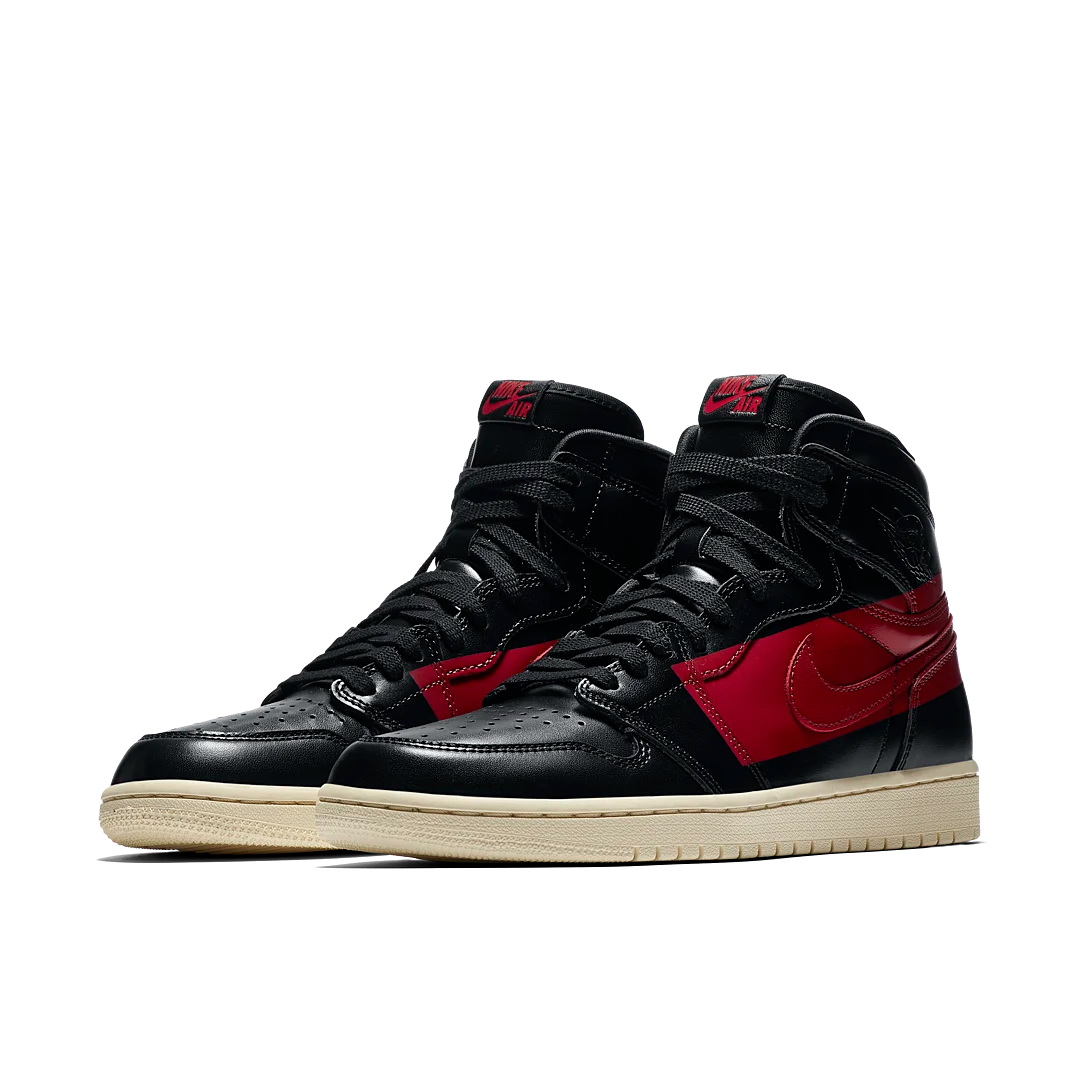 Air Jordan 1 Retro High OG Defiant Couture, Black/Gym Red-Muslin (BQ6682-006)